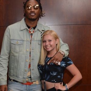 Black and teal crop top